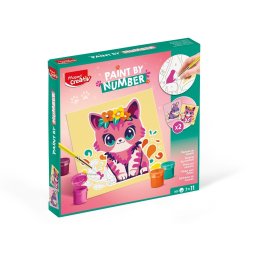 Set Maped Creativ Paint by number – Pisica si Iepure