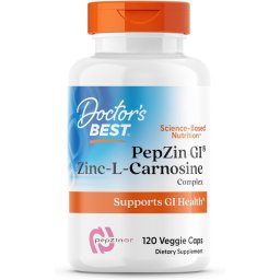Zinc Carnosina PepZin GI (Zinc L-Carnosine Complex) pentru Confort Gastric - Doctor's Best - 120 capsule