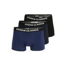 Urban Classics Boxeri bleumarin / albastru noapte / alb