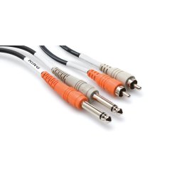 Accesorii Audio Hi-Fi Hosa Technology 2 x RCA/2 x TS audio cable 1 m 2 x 6.35mm TS Black