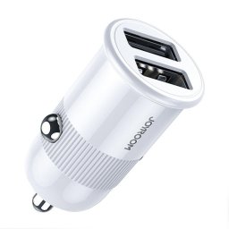 Joyroom 3,1 A dual port smart car charger white (C-A06)