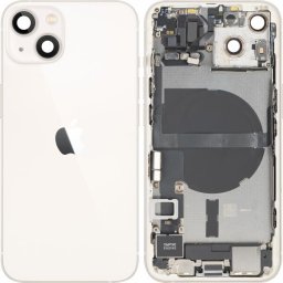 Piese si componente Capac Baterie Apple iPhone 13, Cu Carcasa Mijloc, Full Parts, Alb (Starlight), Swap