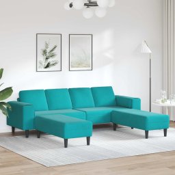 Canapea pentru living 3 pcs Turcoaz 250 x 188 x 76 cm GartenMobel Dekor