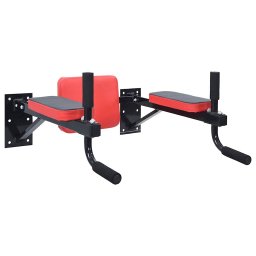 VidaXL Stanta pentru flotari Negru si rosu 72,5 x 70 x 31 cm GartenMobel Dekor