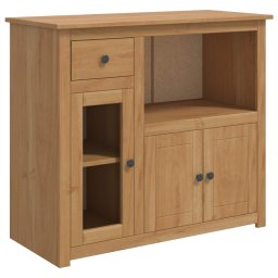 VidaXL Comoda pentru cuptor cu microunde cu usa PANAMA Ceara de Miere GartenMobel Dekor