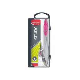 Compas Maped Study varf universal, blister, roz