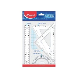 Set geometrie Maped Classic, 4 piese/20 cm