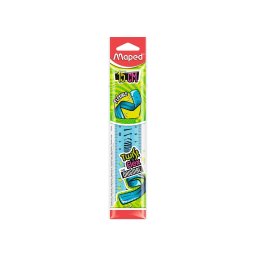 Rigla Maped Twist’n Flex 15 cm, albastru