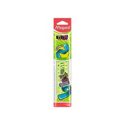 Rigla Maped Twist’n Flex 15 cm, verde