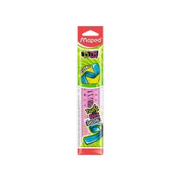 Rigla Maped Twist’n Flex 15 cm, roz