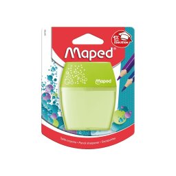 Ascutitoare Maped Shaker dubla cu rezervor, blister, verde