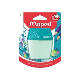 Ascutitoare Maped Shaker dubla cu rezervor, blister, turcoaz