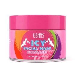 Mască de Față Răcoritoare cu Niacinamide Tip Gel Ushas - Uniformizare, Luminozitate și Anti-Pete