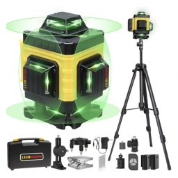 Nivela Laser 3D LEIHMANN cu Linii Verzi si Accesorii Complete