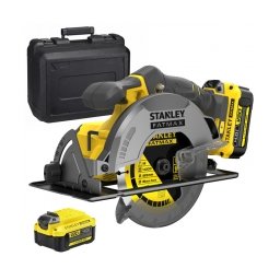 Stanley - SFMCS500M2K - Fierastrau circular cu 2 acumulatori si incarcator, Li-Ion, 18 V, 4 Ah, 165x16 mm, valiza plastic