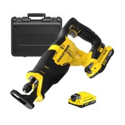 Stanley - SFMCS300D2K - Fierastrau sabie cu 2 acumulatori, Li-Ion, 18 V, 2 Ah, 25.4 mm, valiza plastic