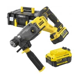 Stanley - SFMCH900M22 - Rotopercutor SDS-Plus cu 2 acumulatori si incarcator, Li-Ion, 18 V, 4 Ah, 2 J, valiza speciala