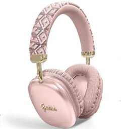 Casti Casti wireless Guess GUBHK1GCTCSP roz, logo metalic Gcube