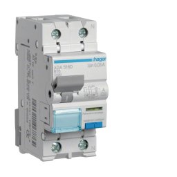 Diferential 16A RCBO 1P+N 30mA 10Ka B tip A Hager ADA516D