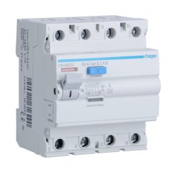 Diferential RCCB 63A 4P 100mA 6Ka tip A selectiv Hager CN463J