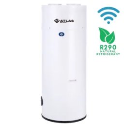 Boiler in pompa de caldura ATLAS ATHWR290-11/160LT, fara serpentina, 160 litri, wi-fi, R290