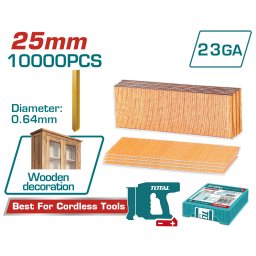 Cuie TOTAL GA23 25 mm din otel zincat pentru pistol TCBNLI3606