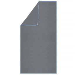 Prosop din microfibra cu uscare rapida 100x180 cm, 200 GSM, gri