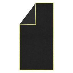 Prosop din microfibra cu uscare rapida 100x180 cm, 200 GSM, negru