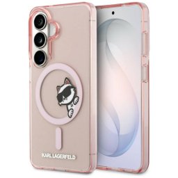 Husa Karl Lagerfeld Samsung Galaxy S26 S942 IML Choupette Peekaboo Logo Roz