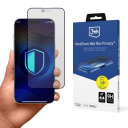 Folie Protectie 3MK HardGlass Max Apple iPhone 17 Air Sticla Securizata Full Glue
