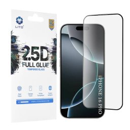 Folie Protectie Lito Apple iPhone 17 / 16 Pro Sticla Securizata Full Glue 2.5D