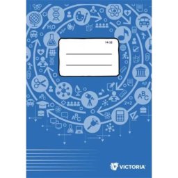 Victoria: caiet cu linii A5 de clasa a I-a - 14-32
