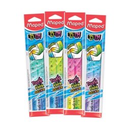 Maped: Twist n Flex Decor riglă gradient, 15 cm - diferite