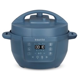 Multicooker Instant Pot Classic Mini 140800701, 800 W, 3,8 l, 7 programe, Butoane „Favorite”, Ecran LCD, Otel inoxidabil, Albastru