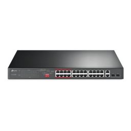 Switch TP-LINK TL-SL1226P, 24 porturi, PoE+, Black