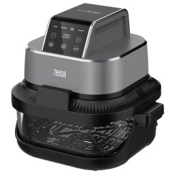 Friteuza cu aer cald TEESA TSA8090, Capacitate recipiente sticlă: 1.5 l / 4 l, 1500 W, 4 programe, Negru