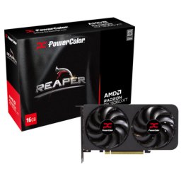 Placa video PowerColor AMD Radeon RX 9060 XT Reaper 16GB RX9060XT 16G-A, GDDR6, 128 bit