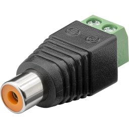 Mufa RCA mama rapida prindere cu surub tip regleta Goobay 76741