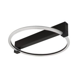 Globo 48050DS - Plafonieră LED FLETCHER LED/15W/230V 41,4x38 cm neagră