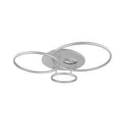 Globo 48466-54A-LED Plafonieră reglabilă INVERTINA 54W/230V 90x70 cm argintie + telecomandă
