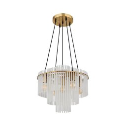 Globo 15698H1M - Lustră suspendată pe cablu GORLEY 5xE27/60W/230V aurie