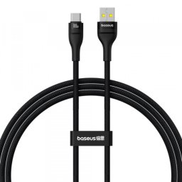 Cablu Date si Incarcare USB-A - USB-C Baseus Flash Series II, 100W, 1m, Negru P10311804111-00