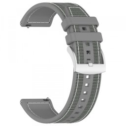 Curea Techsuit W051 pentru Huawei Watch / Xiaomi Watch Series, 22mm, Gri