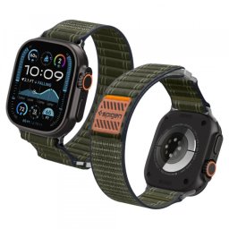 Curea Spigen WBF0 pentru Apple Watch 49mm / 46mm / 45mm / 44mm Series, Verde AMP10142