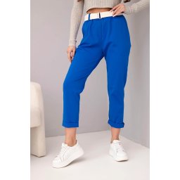 Pantaloni de damă Kesi din bumbac cu curea