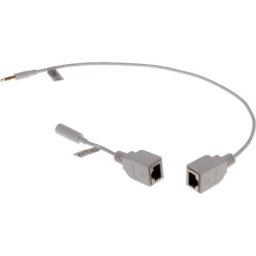 Kit de extensie audio digitala Axis 01590-001, pentru microfoane digitale, pana la 100m, Alb