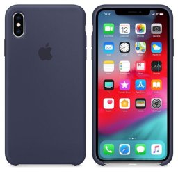 Carcasa pentru APPLE iPhone Xs Max, MRWG2ZM/A, silicon, Midnight Blue