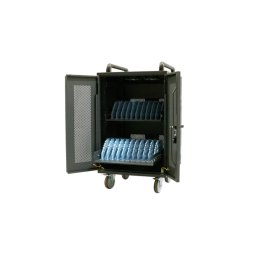 Statie de incarcare Avtek 1MV048, pentru tablete si laptopuri de pana la 15.6", suporta pana la 20 de dispozitive, sistem de securizare cu cheie, cu protectie la supratensiune, sistem de racire incoporat, organizator de cabluri incorporat