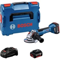 Polizor unghiular Bosch GWS 18V-10 P, 1000 W, 125 mm, Li-Ion, 18V, 2 x 5.0 Ah, L-Boxx Brushless, maner antivibratii