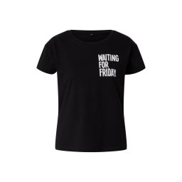 Mister Tee Tricou 'Waiting For Friday' negru / alb